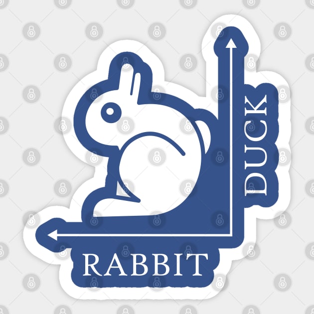 Duck Rabbit Illusion Sticker by Taylor'd Designs